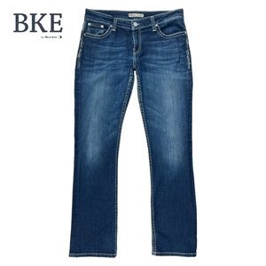 BKE Denim Women’s 32L Culture Stretch‎ Mid Rise Bootcut Blue Jeans